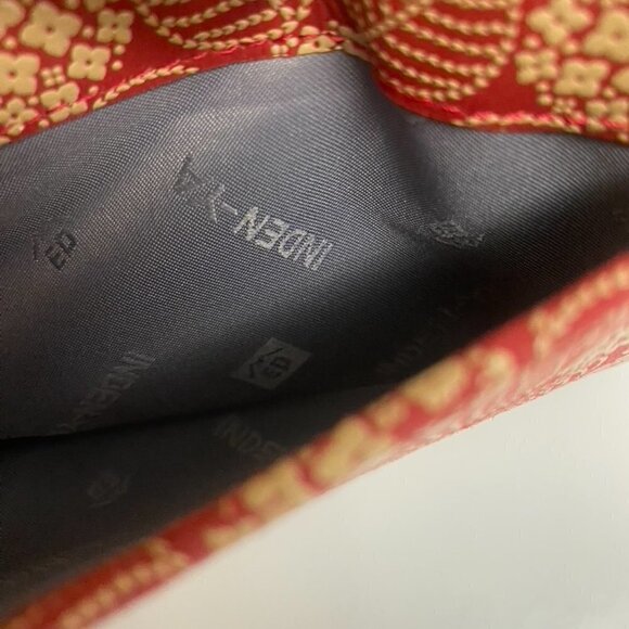 Koshu Inden-Ya Hand Crafted Long Wallet Red and Ivory - Picture 7 of 13